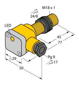 Индуктивный датчик - NI10-P18SK-AP6X - 46567 Turck 