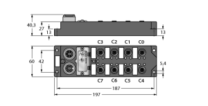 Модуль ввода/вывода I/O Module для DeviceNet16 цифровых pnp-входа - FDNL-S1600-T - 6603316 Turck 