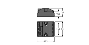 Компактный мультипротокольный Ethernet модуль ввода-вывода в IP204 digital inputs, 4 universal digital channels - FEN20-4DIP-4DXP - 6931090 Turck 