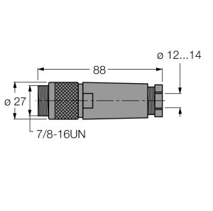 Аксессуары для полевых шинЗаказной разъем - BS4151-0/16 - 6914519 Turck 