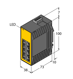 Промышленный EthernetНеуправляемый переключатель - SE20-84XT-RJ822 - 6607012 Turck 
