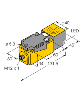 Индуктивный датчик - BI15U-CP40-VP4X2-H1141 - 1540502 Turck