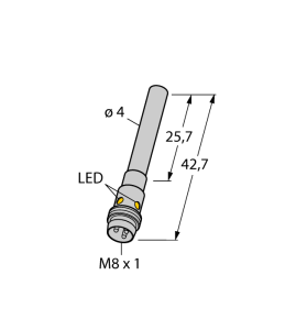 Индуктивный датчик - BI1-EH04-AP6X-V1331 - 4608440 Turck