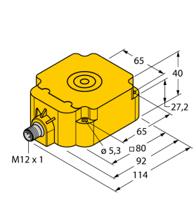 Индуктивный датчикс аналоговым выходом - NI50-Q80-LIU-H1141 - 1535545 Turck