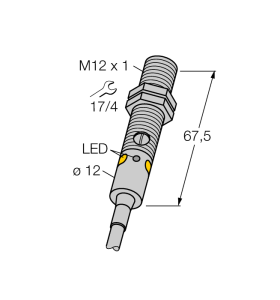 Фотоэлектрический датчикдиффузионный датчик - M12PD - 3077178 Turck