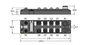 Компактный модуль ввода/вывода для Ethernet16 дискретных PNP-входов - TBEN-L1-16DIP - 6814005 Turck 