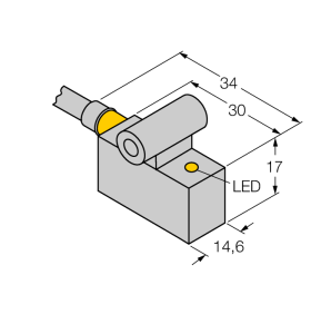 Датчик магнитного полядля пневмоцилиндров - BIM-IKT-AP6X - 46200 Turck