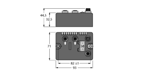 Компактная станция промышленной шины BL для DeviceNet™2 analoge Eingange fur Pt and Ni Sensoren - BLCDN-2M12S-2AI-PT - 6811039 Turck 