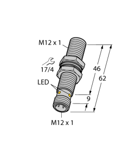 Индуктивный датчик - Bi2U-M12E-AD4X-H1144 - 4405060 Turck 