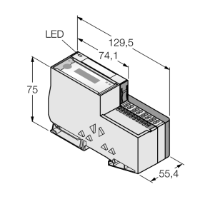 Экономичный комплект для Profibus DPV1 в IP20 - TI-BL20-E-DPV1-2 - 1545122 Turck 