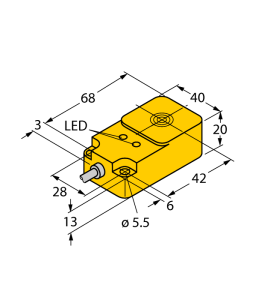 Индуктивный датчик - BI15U-Q20-AN6X2 - 1608810 Turck