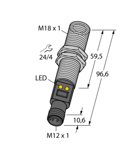 Температурные датчикидатчик инфракрасного излучения - M18TUP14Q - 3074923 Turck 