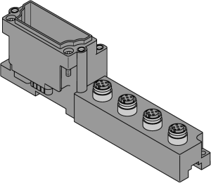 BL674 x разъем M12, 5-полюсн. - BL67-B-4M12 - 6827187 Turck 