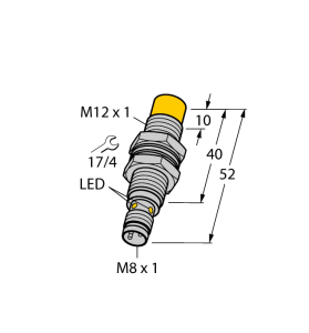 Индуктивный датчик - NI10U-M12-AN6X-V1131 - 1634795 Turck