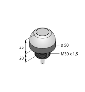 Pick-to-Lightдатчик положенияЕмкостной переключатель - K50APTGRC - 3024989 Turck 