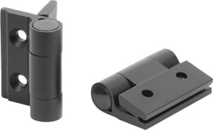 Norelem 27905 Spring hinges aluminium profile tension spring hinges, 0.20 Nm