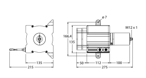 Тросиковые - DW20000-135-PA-H1141 - 1544563 Turck