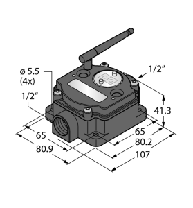 Радиопередающая системаТочка-точкашлюз - DX80G2M6S-PM2 - 3087097 Turck 