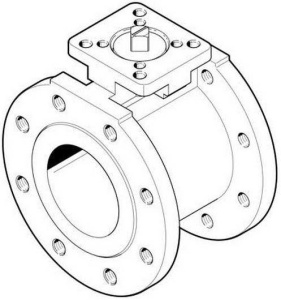Кран шаровой VZBC-100-FF-16-22-F0710-V4V4T 
