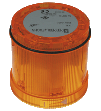 Pepperl+Fuchs. Stack light LED flashing light element VAZ-FLASH-70MM-YE 