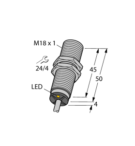 Индуктивный датчик - BI10U-M18-VN6X - 1644848 Turck 