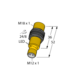Индуктивный датчик - NI12U-S18-AN6X-H1141 - 1645620 Turck