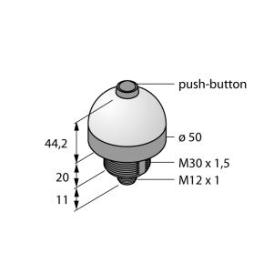 Pick-to-Lightдатчик положенияКнопка для выбора процессов - K50APPBRRCQ - 3079016 Turck 