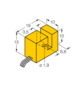 Индуктивный датчикщелевой тип - SI3,5-K10-AP6X - 1650001 Turck