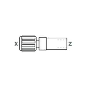 Straight adapter with SpaceSaver and butt weld spigot GEMU FWSA 