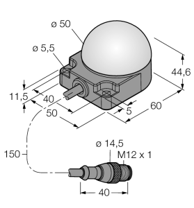 Светодиодный индикатормаяк - K50FLXRYPQP - 3083430 Turck