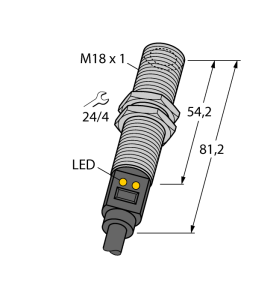 Температурные датчикидатчик инфракрасного излучения - M18TUP8 - 3074915 Turck 