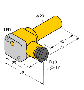 Индуктивный датчик - NI10-K20SK-AP6X - 46646 Turck