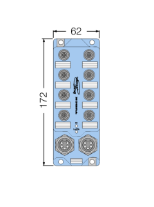 Passive junction boxesПассивный соединенитель - JBBS-57-E811-VM - 6602068 Turck