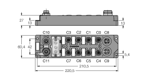 Compact multiprotocol I/O module for Ethernet16 конфигурируемых цифровых каналаpnp входы/выходы 2 A - FGEN-XSG16-4001 - 6825420 Turck 