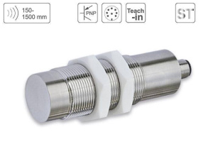 PIL P53-150-M30-PNC-CM12 Stainless Steel Ультразвуковой датчик расстояния до 1500 mm Расстояние восприятия