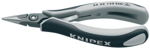 Knipex 34 22 130 ESD Прецизионные плоскогубцы захватные для электроники антистатические 