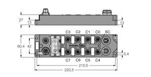 Удобные станции fieldbus для PROFIBUS-DP8 цифровых pnp-входа8 цифровых выходов, 2 А - FLDP-IOM88-0003 - 6825370 Turck 