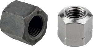 Гайки шестигранные низкие 1,5 D высокие, DIN 6330 расширенный Kipp K0702