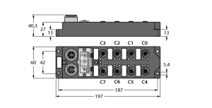 Модуль ввода/вывода I/O Module для DeviceNet16 цифровых pnp/npn-входа - FDNL-L1600-T - 6602335 Turck 