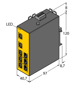 Промышленный EthernetУправляемый переключатель - SE20-84MT-RJ822 - 6607011 Turck 