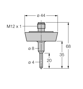 Детектирование температурыПроба - TP-504A-DN25K-H1141-L035 - 9910431 Turck 