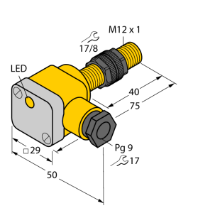 Индуктивный датчик - NI8U-P12SK-AP6X - 1644700 Turck
