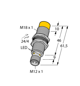 Индуктивный датчик - NI12U-M18M-VP4X-H1141 - 1581458 Turck 