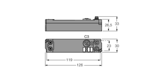Piconet® модуль расширения для IP-Linkодноканальный серийный интерфейс RS232/RS485 - SNNE-10S-0004 - 6824213 Turck 