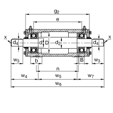 Стационарные подшипниковые узлы VRE308-F
