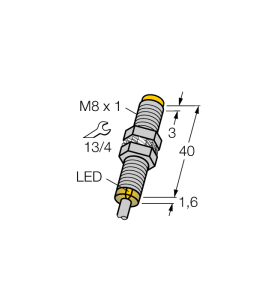 Индуктивный датчикс увеличенной дистанцией срабатывания - NI4-EG08-AG41X - 4561000 Turck