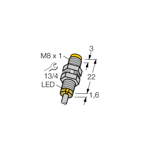 Индуктивный датчик - NI3-EG08K-AP6X - 4669600 Turck