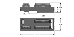 Компактная станция ввода/вывода для DeviceNet16 цифровых входа - FDN20-16S - 6611312 Turck 
