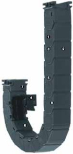 Series R118, tube snap-open along внешний радиус from both sides Igus 