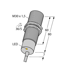 Индуктивный датчикс расширенным диапазоном температуры - BI10-M30-AZ3X/S120 - 4316410 Turck